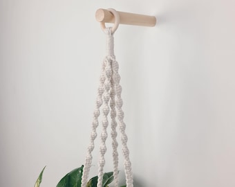 Wooden Hook | Available in Five Colors | Perfect for Plant Hanger and Clothes | Strong Solid Wood | Storage and Organization