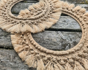 Macrame Boho Frame  | Perfect Idea For A Mirror Or Other Decoration | Natural Boho Style