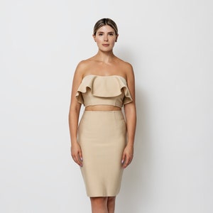 Strapless Nude Dress -  Canada