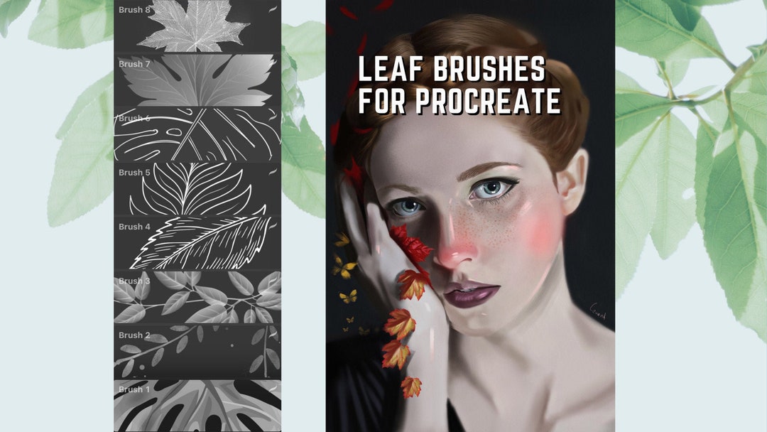 Leaf Brushes for Procreate Procreate Brushes - Etsy