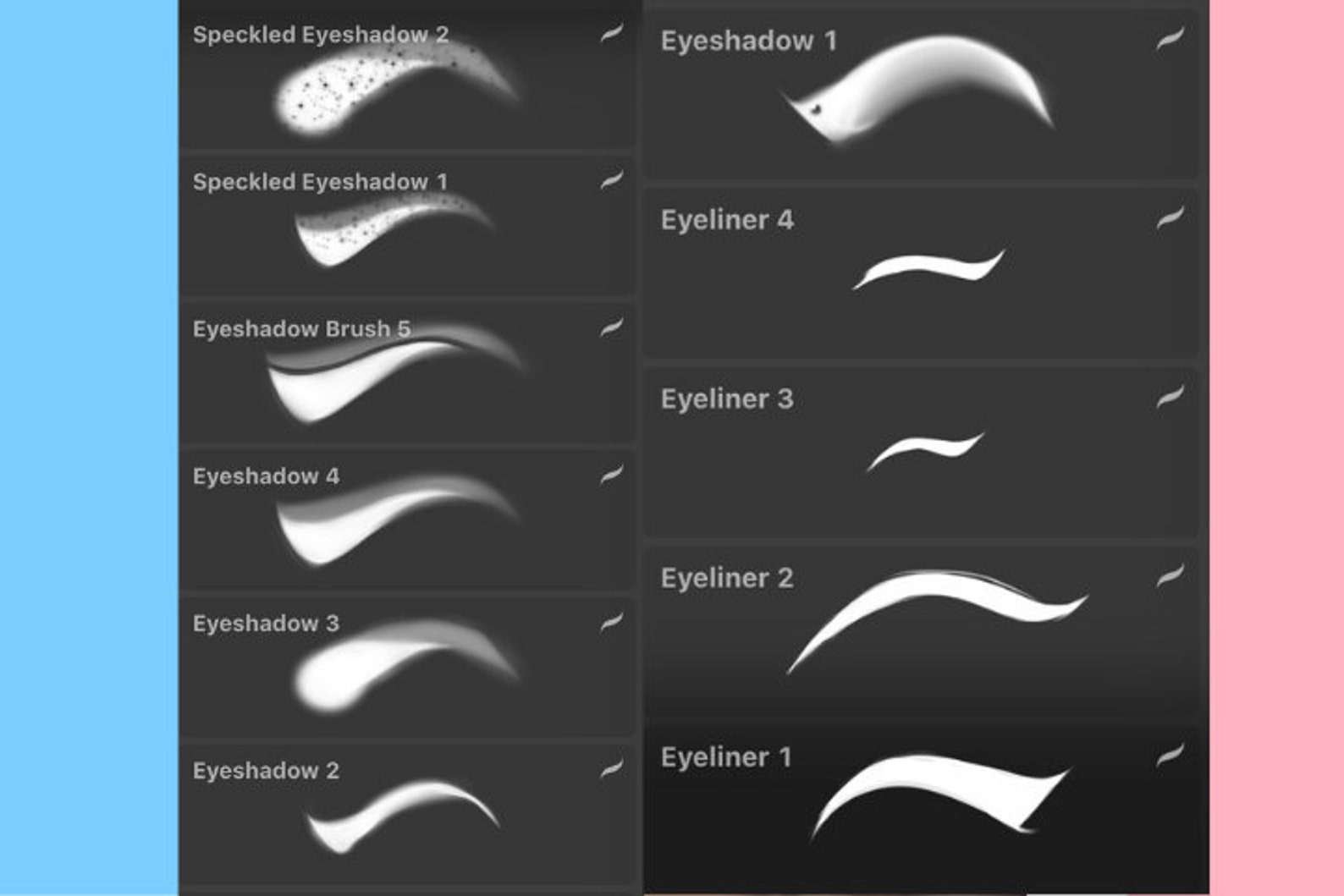 20 Eyelash Brushset for Procreate Amazing Procreate Brushes Etsy