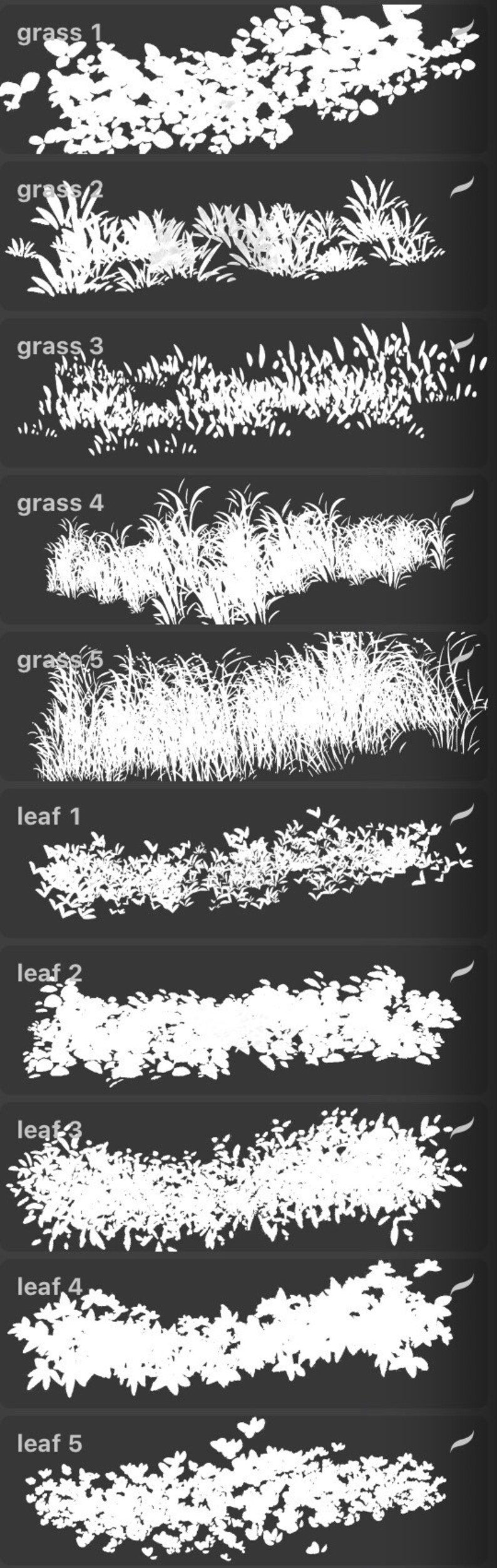 Procreate Forest Brush Nature Brush Set for Procreate Etsy