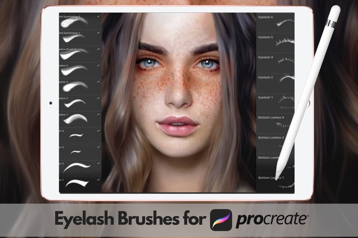20 Eyelash Brushset for Procreate Amazing Procreate Brushes Etsy