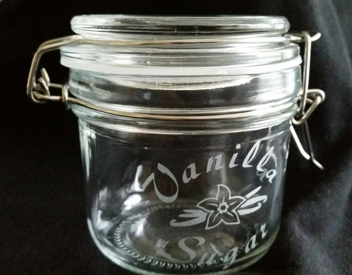 Flip Top 8oz Jars for Vanilla Sugar Honey and More... Etsy