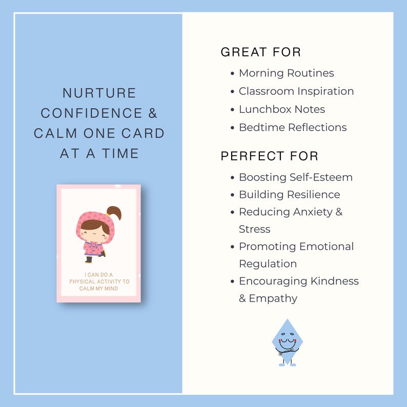 Daily Affirmation Cards for Kids, Calm Crew Kids Mental Health Cards ...