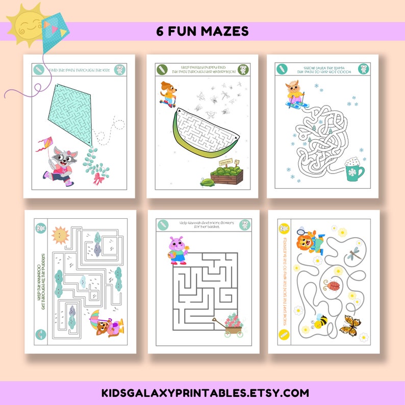 Kids Play Activity Pack | Kids 4-8 Yrs | Children's Adventures Puzzles ...