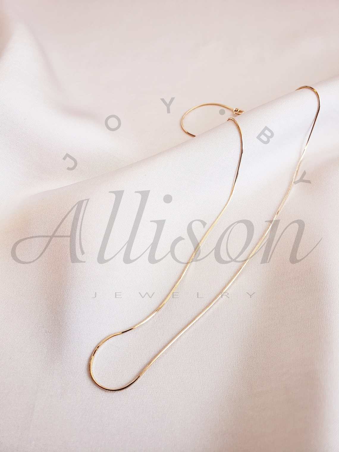 J.b.A Thin Gold plated necklace good for layering Etsy