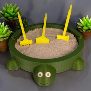 Turtle Desktop Sandbox: Zen Garden Sensory Toy for Stress Relief