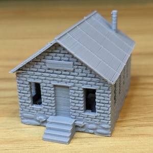 N-Scale - Old One Room Brick School House 1:160 scale