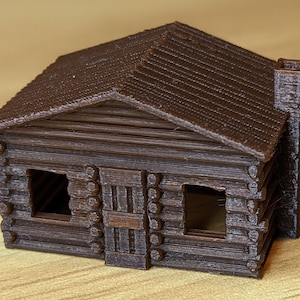 N-Scale - Small Rustic Log Cabin 1:160 Scale