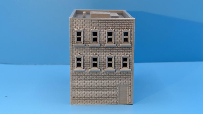 N-Scale Old Downtown Store Office Building for Train Layouts Dioramas - 1:160 Scale image 5