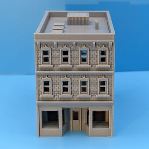 N-Scale Old Downtown Store Office Building for Train Layouts Dioramas - 1:160 Scale image 4