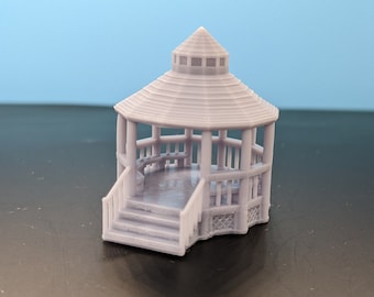 N-Scale - Small Town Gazebo - Very Detailed - 1:160 Scale
