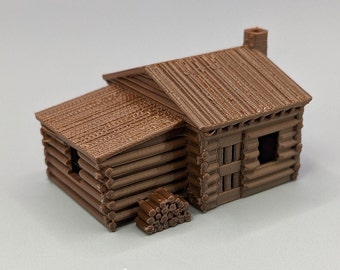 N-scale - Small Log Cabin Shed - 1:160 Scale Building - Ireland