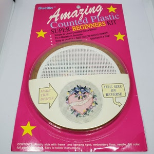 Bucilla Amazing Counted Plastic Super Beginners Kit 33284 I Love You Cross Stitch Kit New Sealed