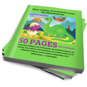 Libro de actividades infantiles nivel infantil con dinosaurios #3
