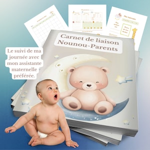 Cuaderno de enlace niñera-padres | Soporte ideal para niñeras y guarderías