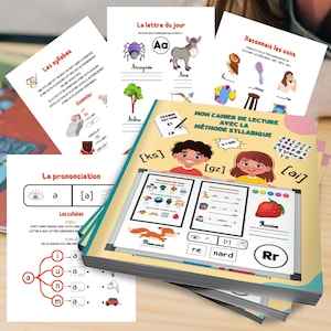 Aprender a leer con el método silábico | Sección grande de nivel de jardín de infantes y POP | Niños 5-7 años