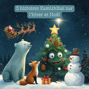 Pack 5 histoires Kamishibaï hiver Noël éducatives au format PDF à télécharger idéal pour les garderies, crèches et les jardins d'enfants