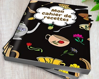 Cahier de recettes à remplir