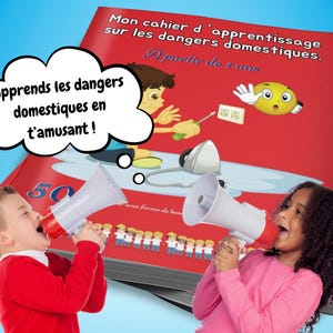 Libro de actividades para niños a partir de 4 años sobre cómo aprender sobre los peligros domésticos