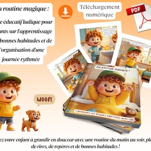 Children&#39;s PDF eBook to download about daily routine