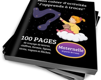 Children&#39;s activity book to learn how to trace | From 3 years old