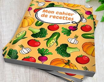 Kochrezept-Notizbuch zum Ausfüllen im großen A4-Format