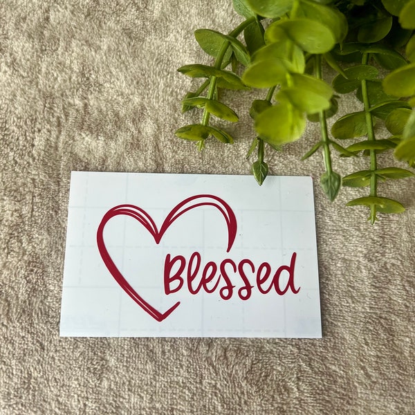 Blessed Decal, Pretty Decal, Car Decal, Mom Sticker, Stanley Tumbler Sticker, Window Decal, Blessed Car Decal, Personalized Decal, Sticker