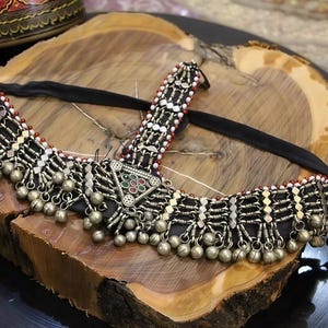 Vintage Afghani Matha Patti Headpiece: Tribal Kuchi Style