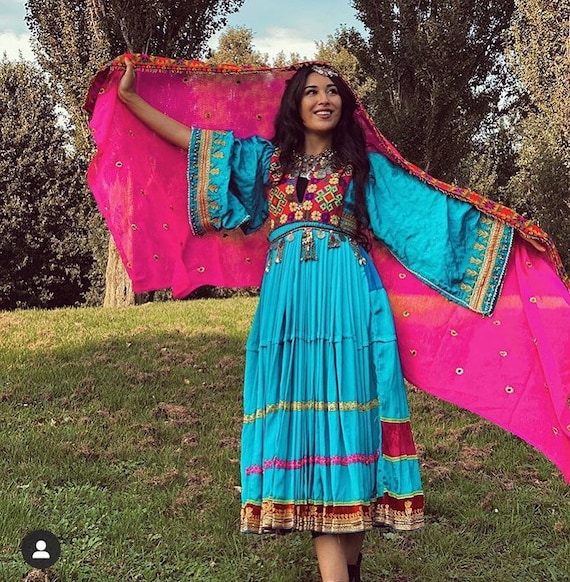 Traditional Afghan Dress With Full Hand Made Embroidery . Charma Shining  Design😊 . New Afghani Charma Design Dress Multi Color Beautiful… |  Instagram