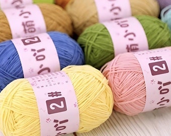 Fil de couverture ultra fin mat pour crochet, amigurumi et travaux manuels, 40 g, fil super fin 100 % polyester