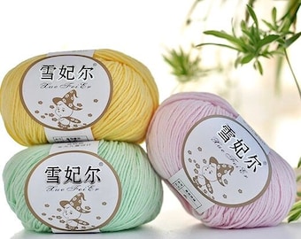 8 Ply Organic Cotton Yarn 50 g 155 m, 100% Organic Cotton Yarn for Crochet, Amigurumi, and Crafting, Organic Cotton Yarn for Crochet