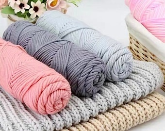 8 Ply Soft Milk Cotton Yarn for Punch Needling, Crochet, Amigurumi, and Crafting 95 grams 3.3 oz, Crafting and Crochet Valentine Yarn