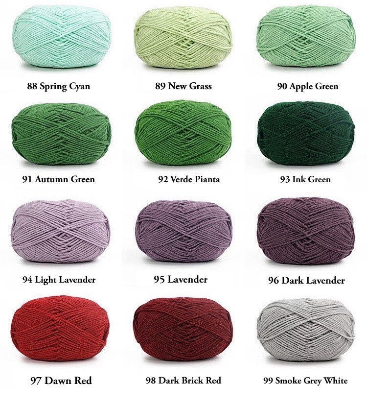 4 Ply Milk Cotton Yarn for Crochet, Amigurumi, and Punch