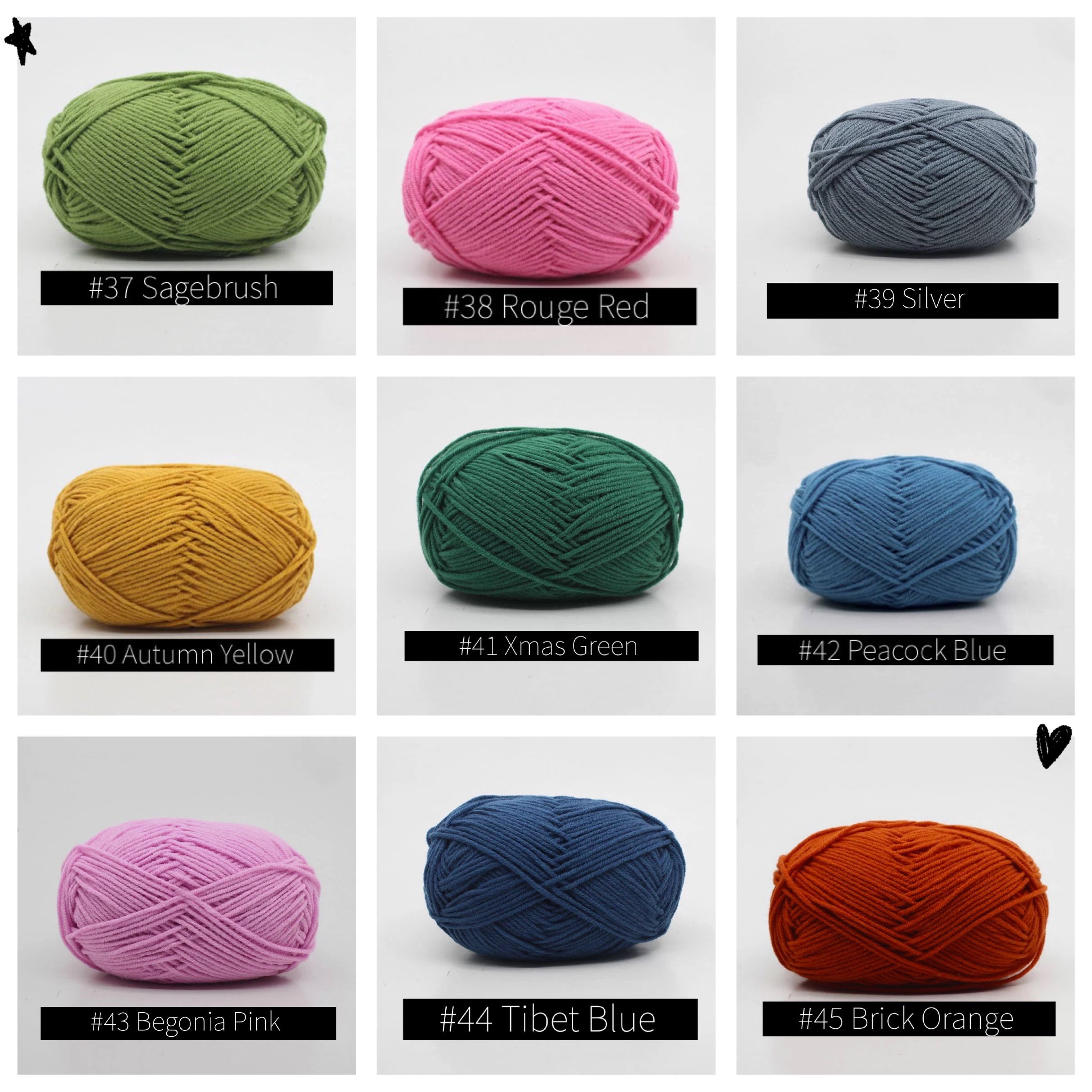 4 Ply Milk Cotton Yarn for Crochet and Amigurumi Small Ball Etsy