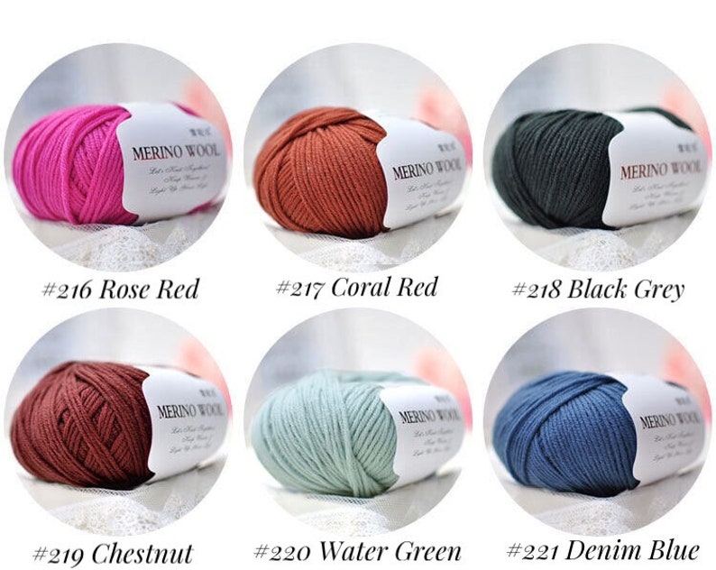 Premium Merino Wool Yarn for Crochet, Knitting, and Crafting, Merino Wool Crochet and Knitting Yarn, Wool Yarn for Crochet and Crafting image 4