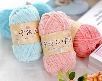 DMC Happy Chenille Fluffy, Soft Crochet Yarn for Amigurumi, 15g 38m/41yd 