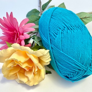 Combed 6 Ply Milk Cotton Yarn for Amigurumi, Crochet, Knitting, Punch Needling, and Crafting