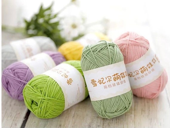 Premium All Purpose 4 Ply 50 Grams Doll Yarn, High Quality General Purpose 4  Ply Yarn Color Codes 1-32 