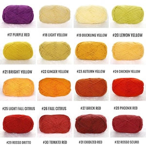 Hilo para muñecas Premium Multiusos de 4 cabos y 50 gramos, Hilo de alta calidad de uso general de 4 cabos con códigos de color del 1 al 32, Juego de muestras de todos los colores del 1 al 73. imagen 6