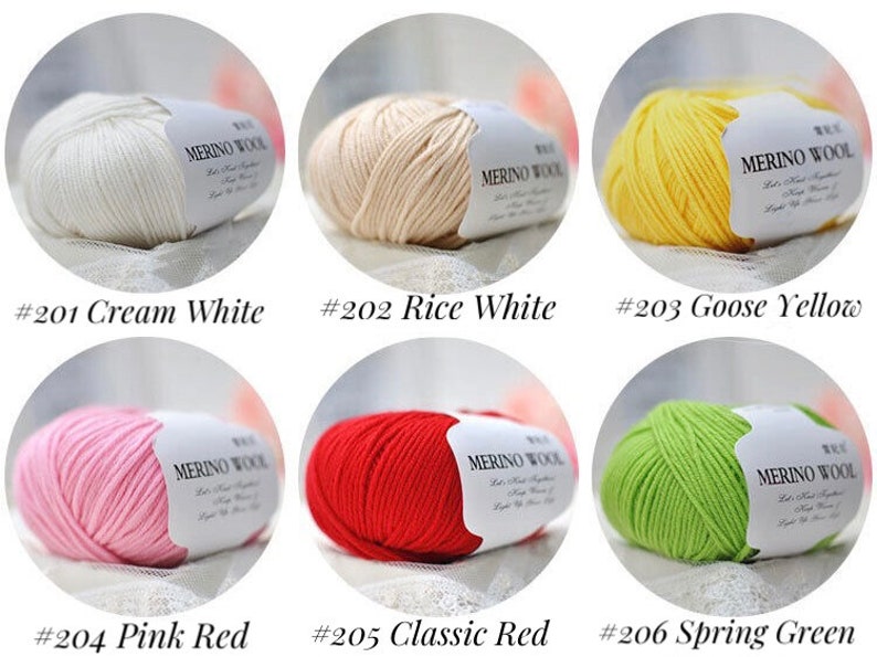 Premium Merino Wool Yarn for Crochet, Knitting, and Crafting, Merino Wool Crochet and Knitting Yarn, Wool Yarn for Crochet and Crafting image 2