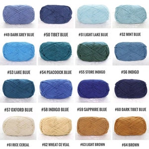 Hilo para muñecas Premium Multiusos de 4 cabos y 50 gramos, Hilo de alta calidad de uso general de 4 cabos con códigos de color del 1 al 32, Juego de muestras de todos los colores del 1 al 73. imagen 8