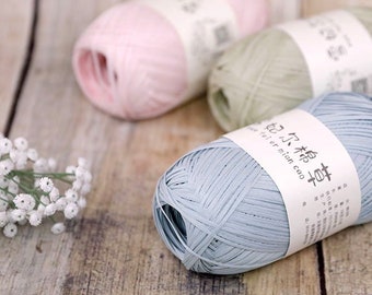 Premium Raffia Yarn, 100% Cotton Raffia Yarn for Crochet, Beach Bag and Hats Raffia Ribbon Cord, Natural Raffia Yarn Ribbon