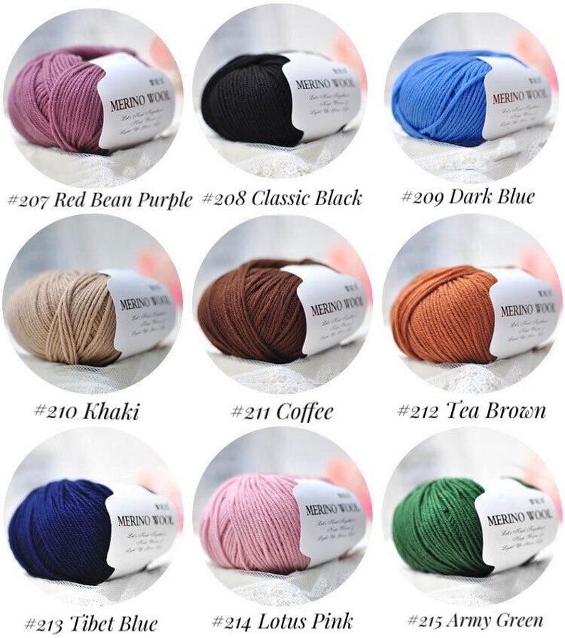 Premium Merino Wool Yarn for Crochet, Knitting, and Crafting, Merino Wool Crochet and Knitting Yarn, Wool Yarn for Crochet and Crafting image 3