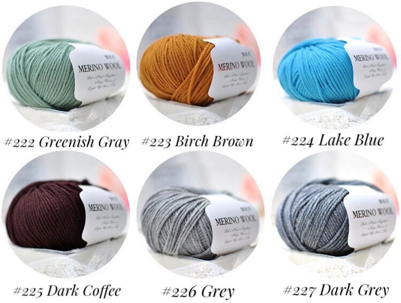 Premium Merino Wool Yarn for Crochet, Knitting, and Crafting, Merino Wool Crochet and Knitting Yarn, Wool Yarn for Crochet and Crafting image 5