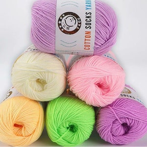 3 Ply Milk Cotton Yarn for Crochet, Amigurumi, and Punch Needling