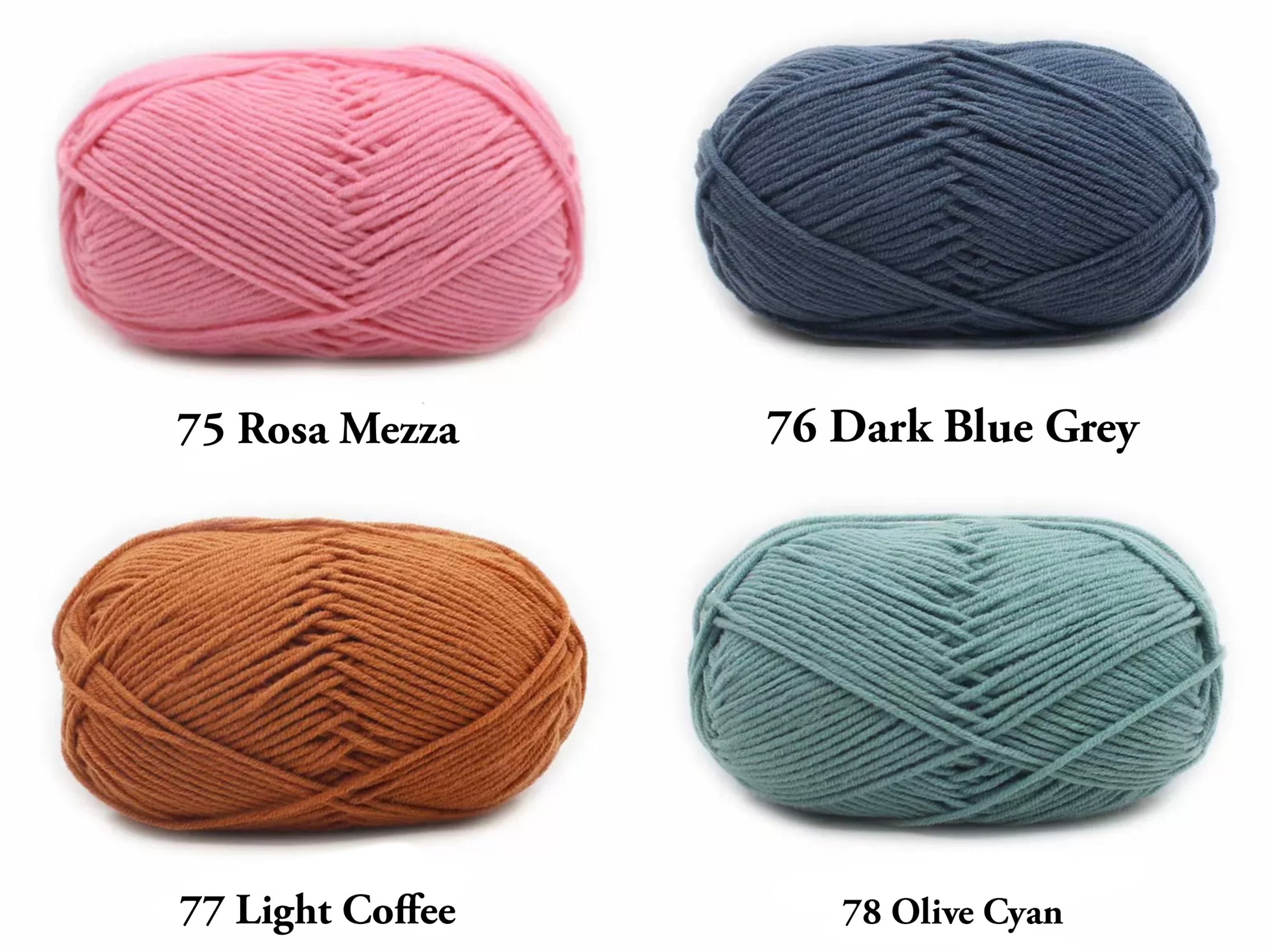 4 Ply Milk Cotton Yarn for Crochet and Amigurumi, Small Ball of 23 Grams -   Denmark