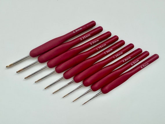 Set 10 Uncinetti Piccoli Da 0.5mm A 2.75mm - Con Manico Morbido, Per Lavori A Maglia E Pizzo - Foto 8