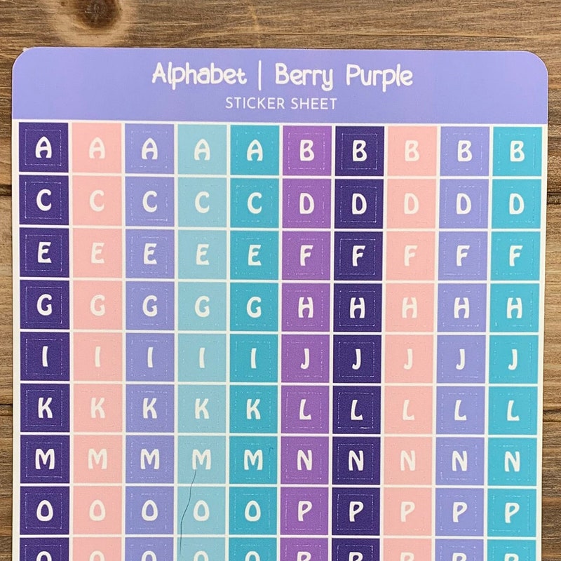Alphabet Stickers - Etsy